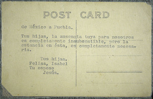 Postal calle de gante verso