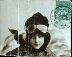 Chica piloto aviadora