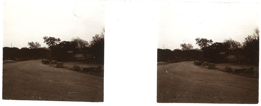 Paisaje camino curva