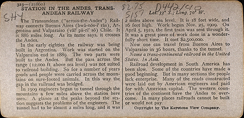 Tarj stereo  cete 2025 01 070 andes train station juncal verso